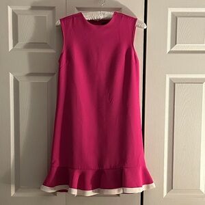 Victoria Beckham for Target Pink Mini Dress with Ruffle Hem